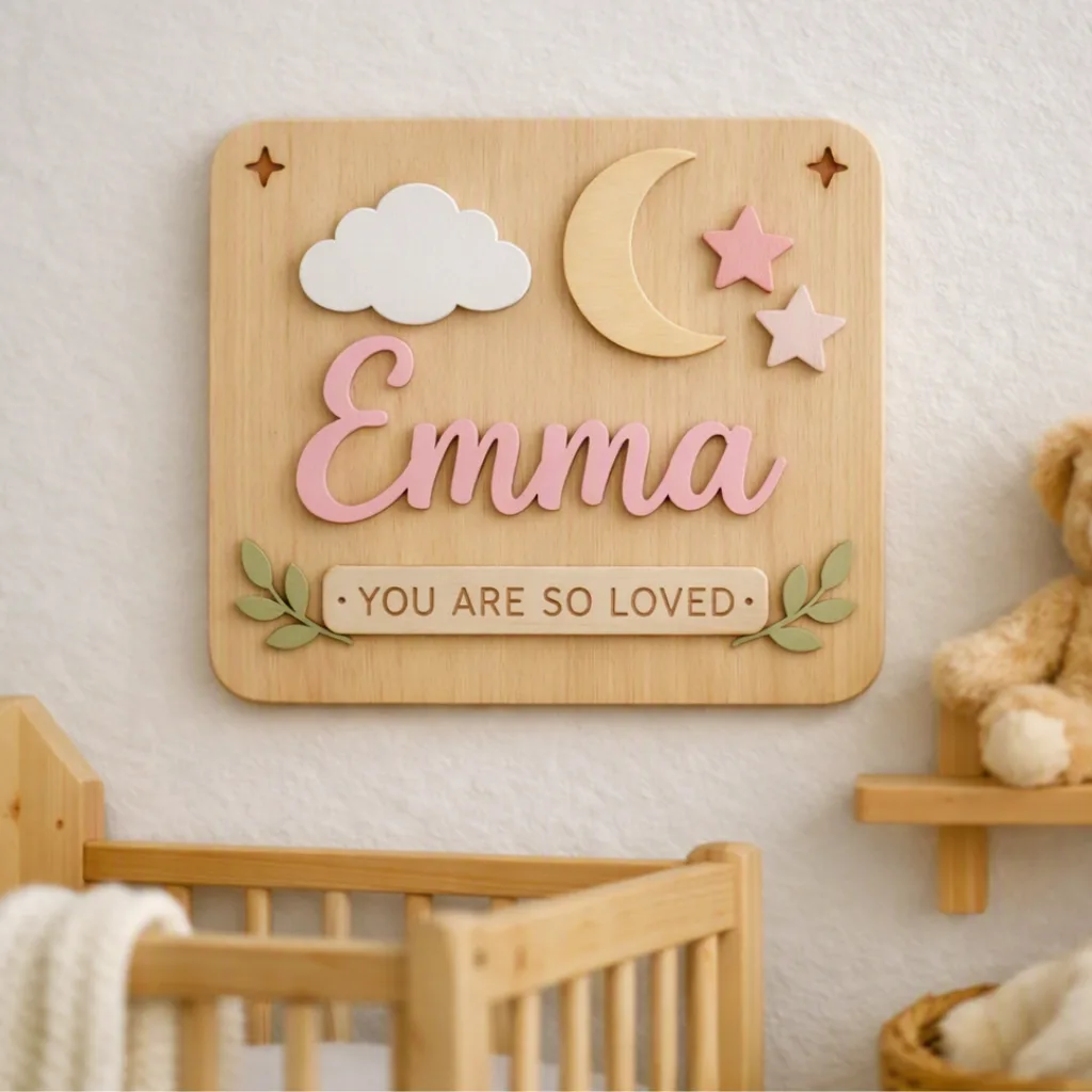 Personalised Baby Name Board, photo 2