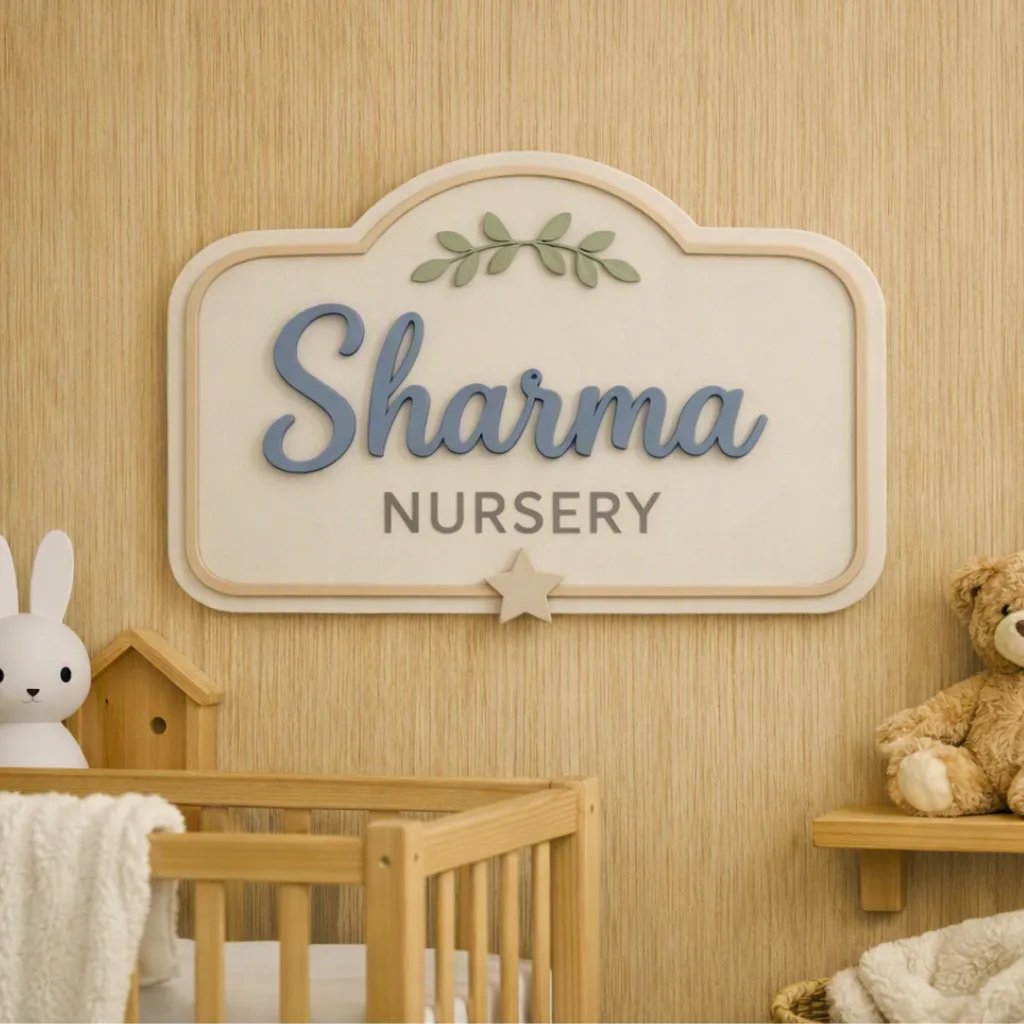Surname Nursery Sign