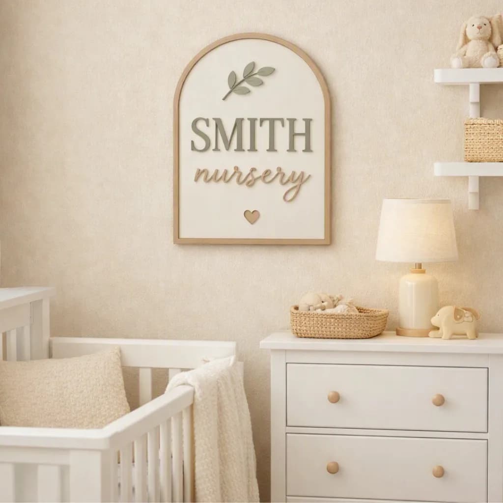 Surname Nursery Sign: Arch