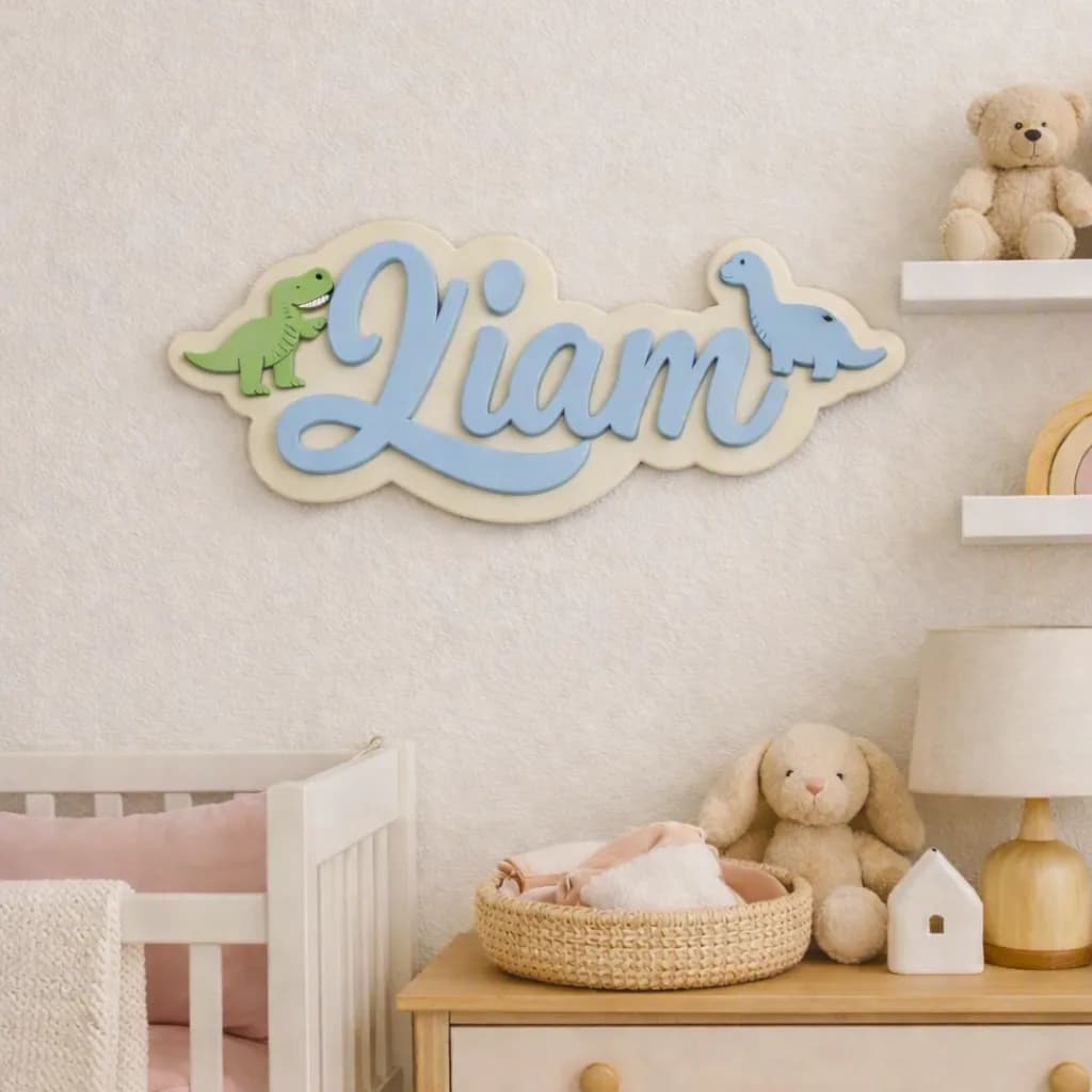 Layered 3D Baby Name Sign, photo 2